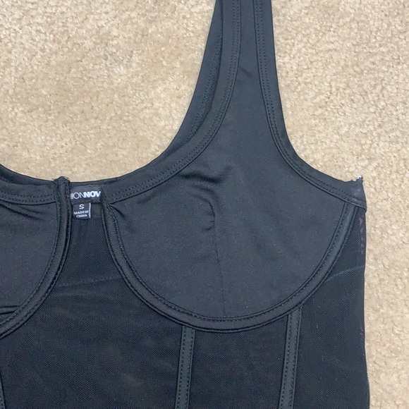 Fashion Nova mesh bustier bodysuit - Picture 3 of 5